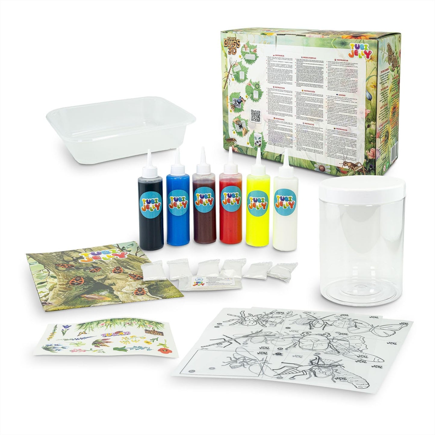 TUBAN Bastelset Tubi Jelly Worms - kreative Gel-Insekten basteln