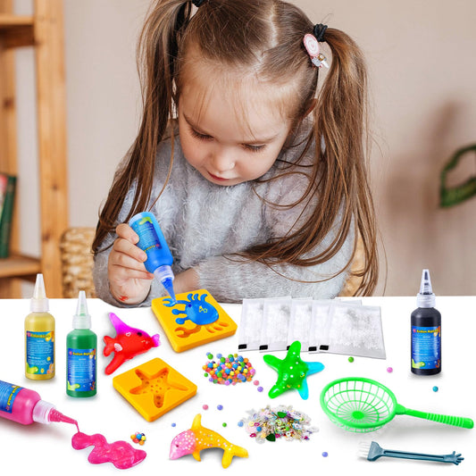 JOPSHEEN Magic Water Elf, 10 Farben DIY Aqua Fairy Gel Bastelset für Kinder, Kreatives Squishy Spielzeug für Mädchen Jungen, Wassergel für Kinder Geburtstag Geschenk
