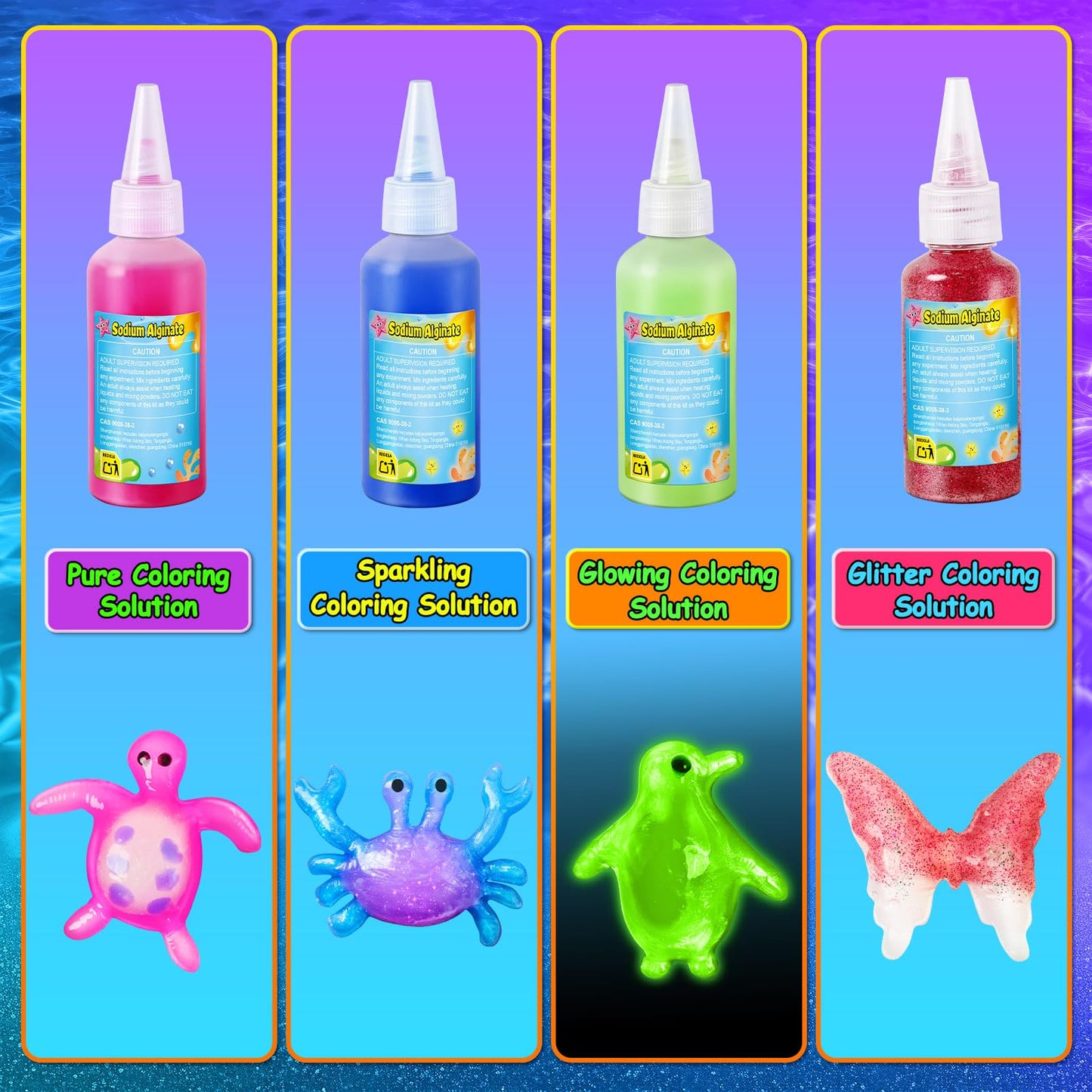 JOPSHEEN 40 Farben Magic Water Elf, DIY Aqua Fairy Gel Bastelset für Kinder, Squishy Selber Machen Set, Wassergel für Kinder Geburtstag Geschenk