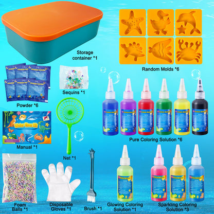 JOPSHEEN Magic Water Elf, 10 Farben DIY Aqua Fairy Gel Bastelset für Kinder, Kreatives Squishy Spielzeug für Mädchen Jungen, Wassergel für Kinder Geburtstag Geschenk