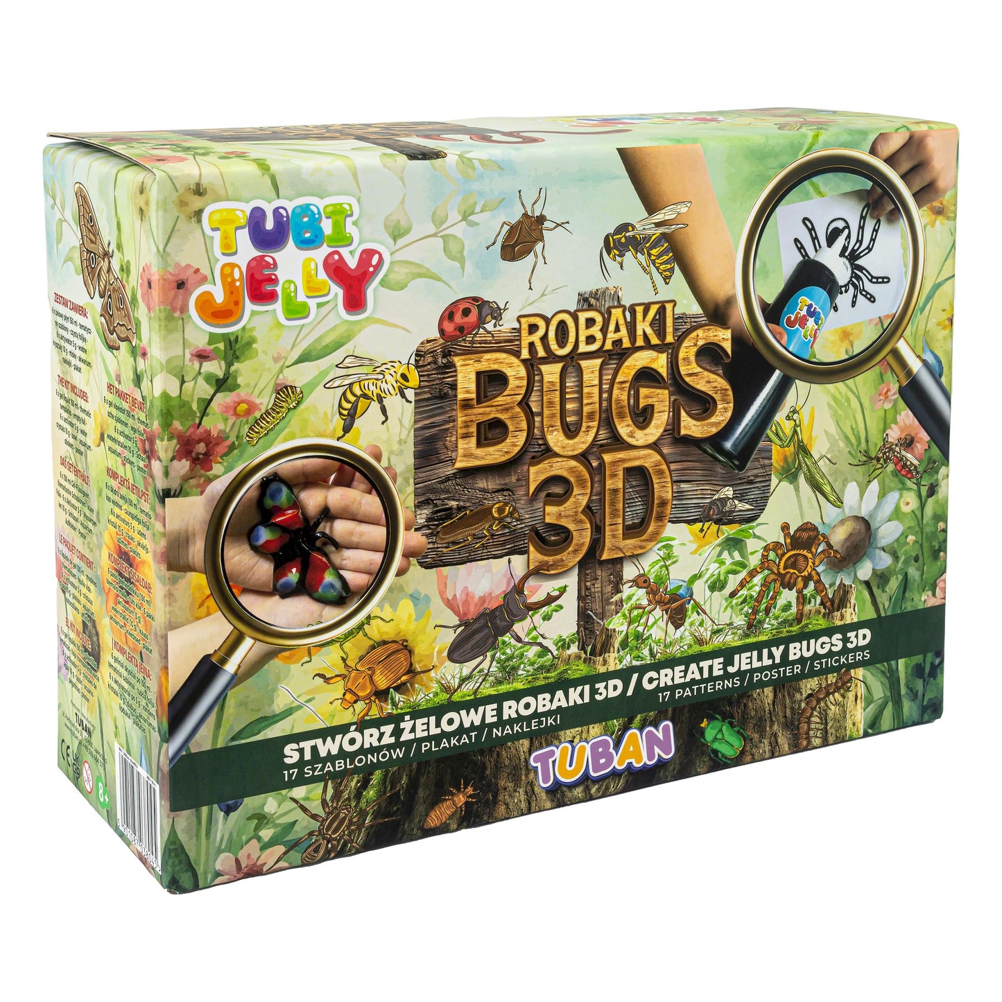 TUBAN Bastelset Tubi Jelly Worms - kreative Gel-Insekten basteln