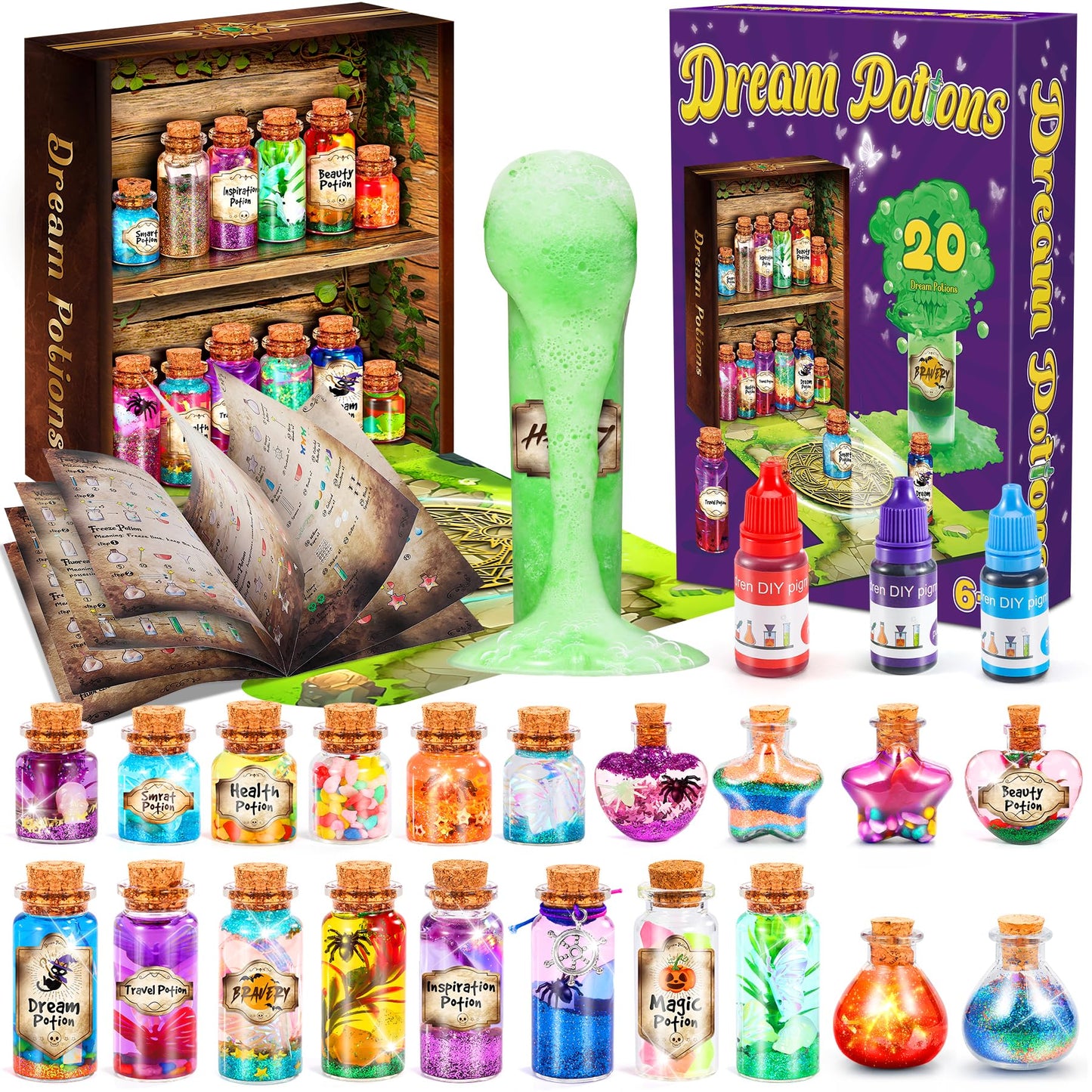 Subtail Creative Kreatives Geschenk Mädchen 6 7 8 9 10 11 Jahre - Zaubertrank Bastelset Kinder ab 6-12 Jahre -Basteln Mädchens 8 9 10 Jahres- Experimente Für Kinder Spielzeug ab 6 Jahre Mädchen Ostern